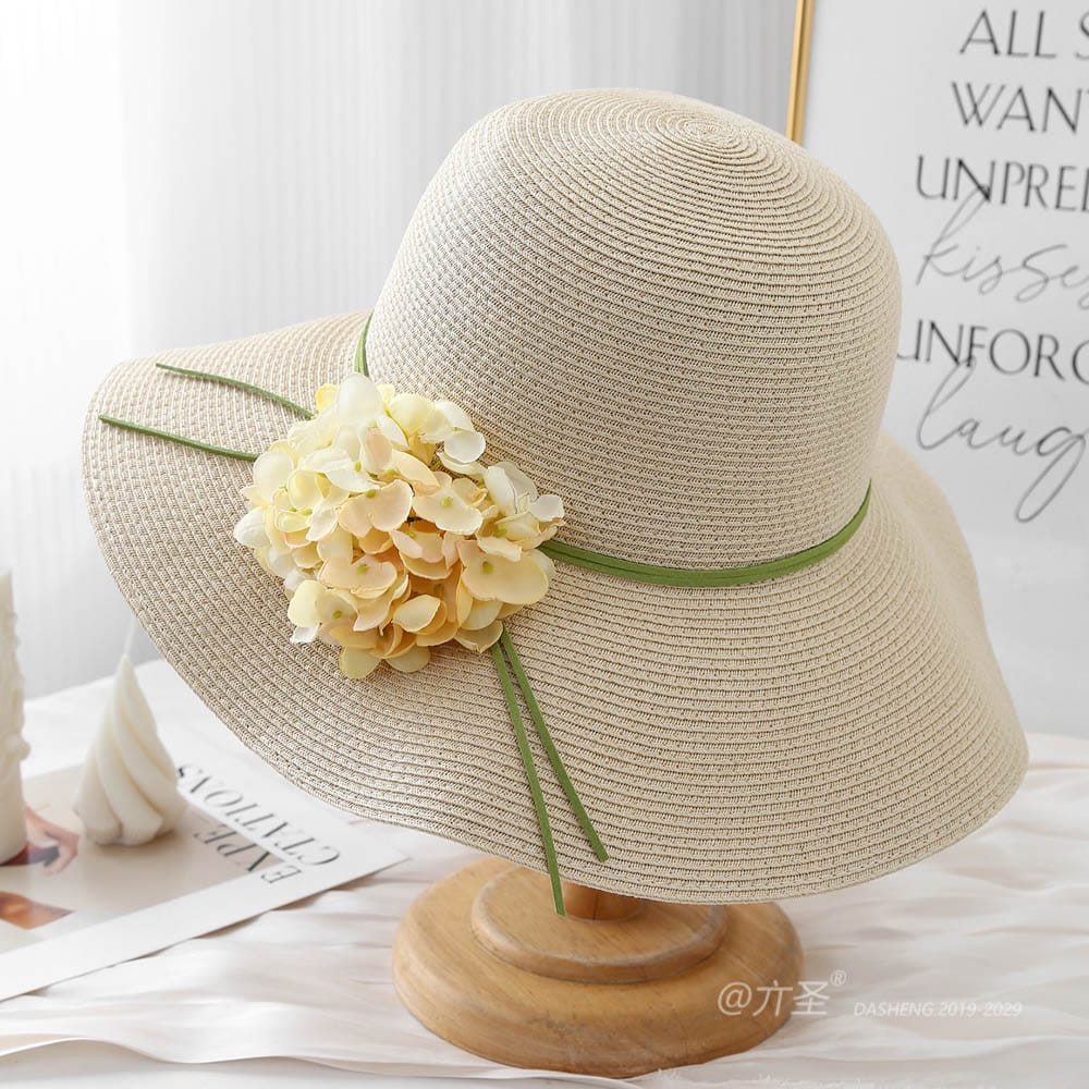 A16-80559 No.Ribbon Large Flower - Women Casual Hat | Fashion Outdoor Cap | Daily Wear Sun Protection - Image 7