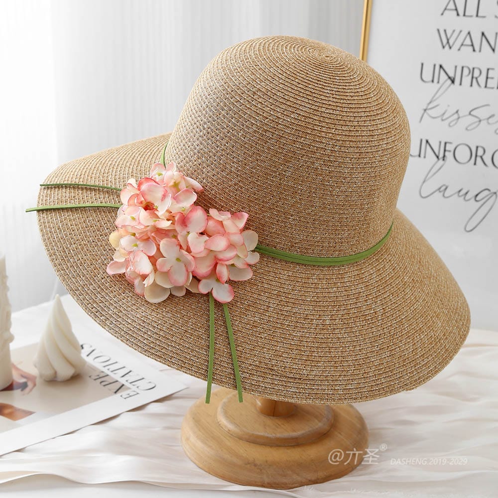 A16-80559 No.Ribbon Large Flower - Women Casual Hat | Fashion Outdoor Cap | Daily Wear Sun Protection - Image 8