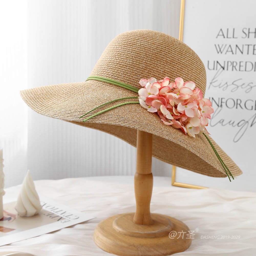 A16-80559 No.Ribbon Large Flower - Women Casual Hat | Fashion Outdoor Cap | Daily Wear Sun Protection - Image 9