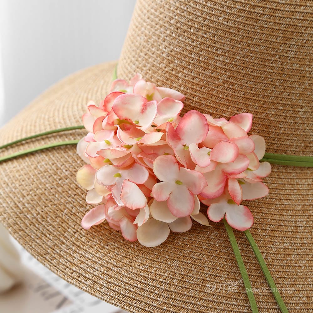 A16-80559 No.Ribbon Large Flower - Women Casual Hat | Fashion Outdoor Cap | Daily Wear Sun Protection - Image 10