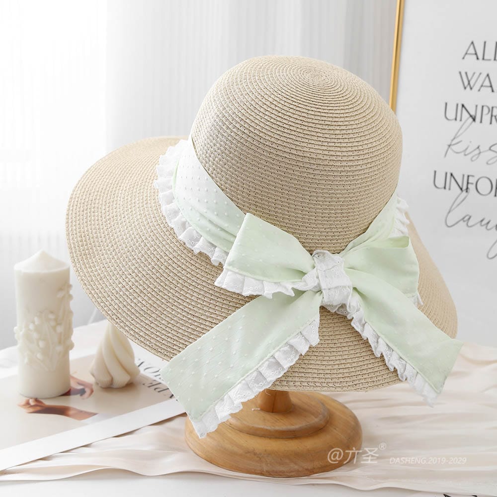 A16-80559 No.Ribbon Lace Trim - Women Casual Hat | Fashion Outdoor Cap | Daily Wear Sun Protection - Image 2