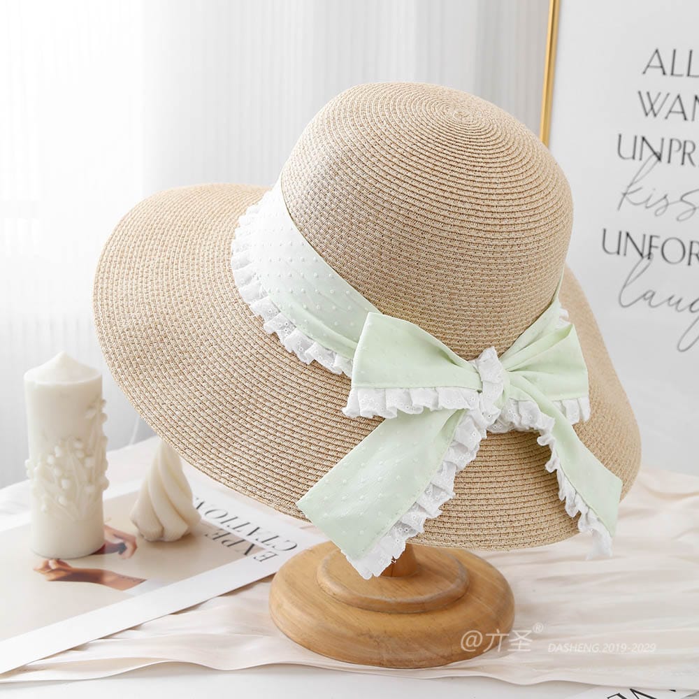 A16-80559 No.Ribbon Lace Trim - Women Casual Hat | Fashion Outdoor Cap | Daily Wear Sun Protection - Image 6