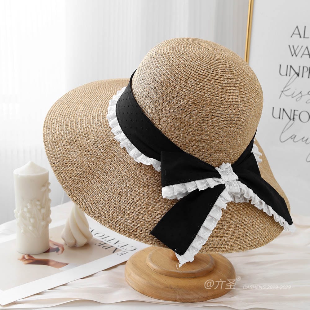 A16-80559 No.Ribbon Lace Trim - Women Casual Hat | Fashion Outdoor Cap | Daily Wear Sun Protection - Image 7