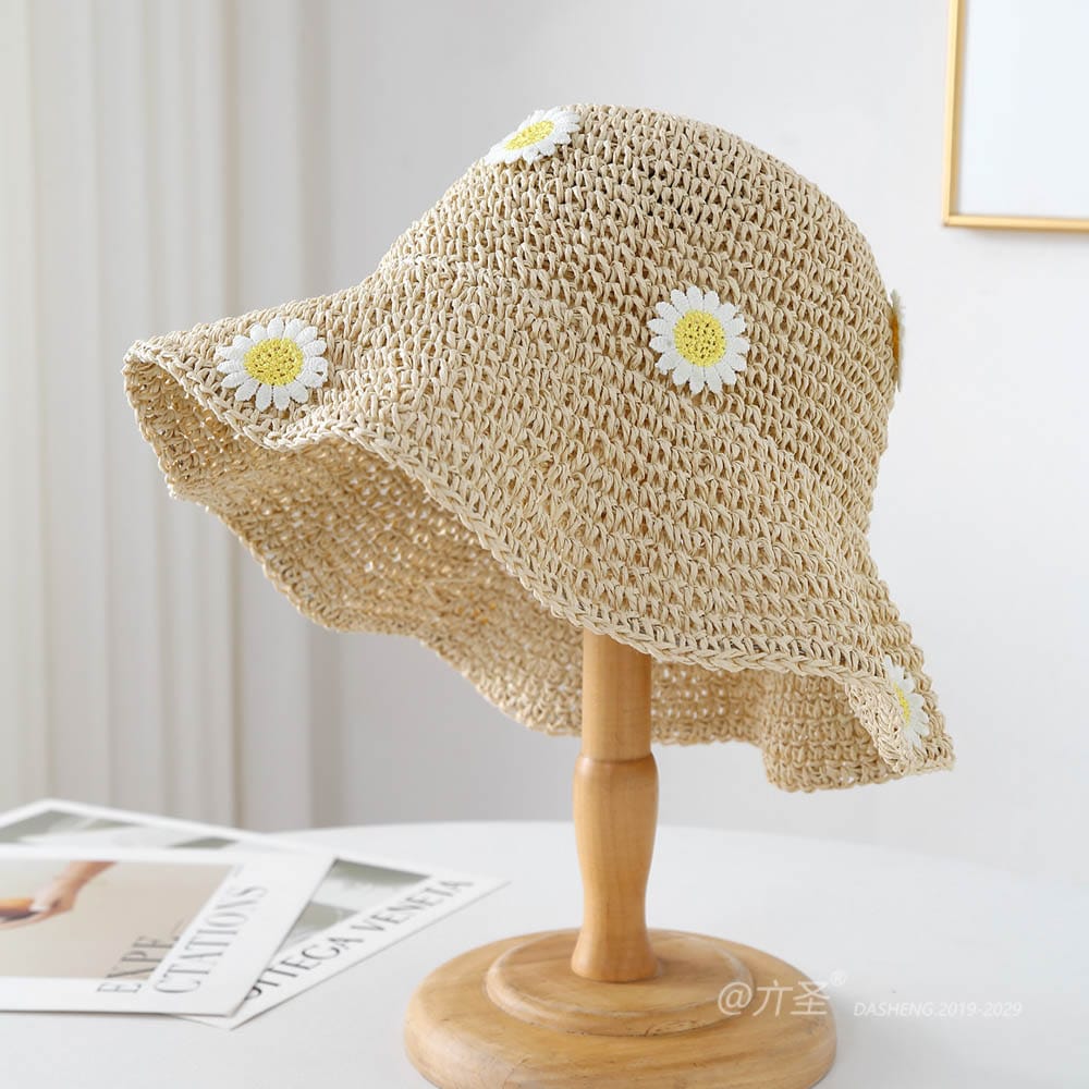 A16-7004 No.Large Yellow Flower - Women Casual Hat | Fashion Outdoor Cap | Daily Wear Sun Protection - Image 4