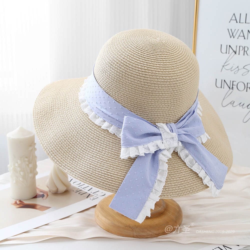 A16-80559 No.Ribbon Lace Trim - Women Casual Hat | Fashion Outdoor Cap | Daily Wear Sun Protection - Image 8
