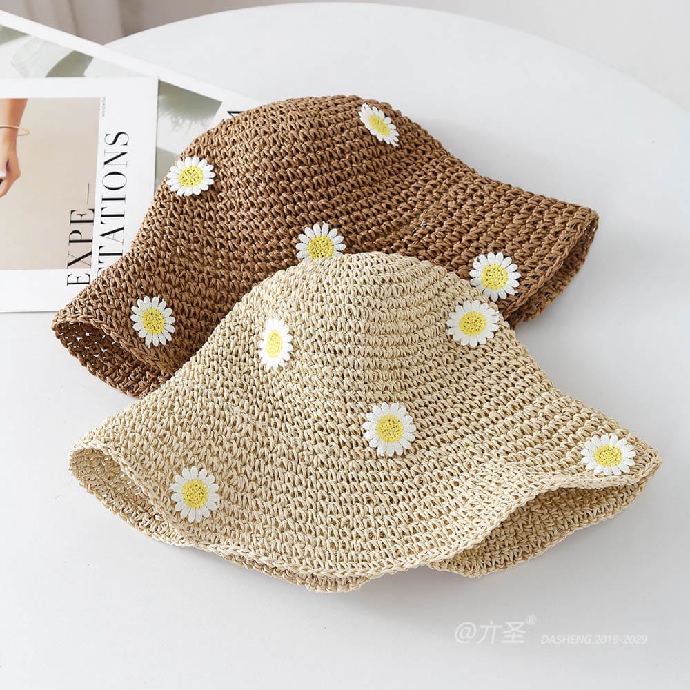 A16-7004 No.Large Yellow Flower - Women Casual Hat | Fashion Outdoor Cap | Daily Wear Sun Protection - Image 6