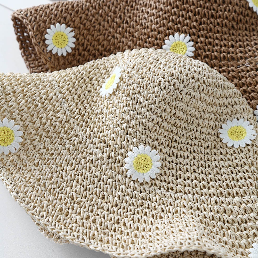 A16-7004 No.Large Yellow Flower - Women Casual Hat | Fashion Outdoor Cap | Daily Wear Sun Protection - Image 7