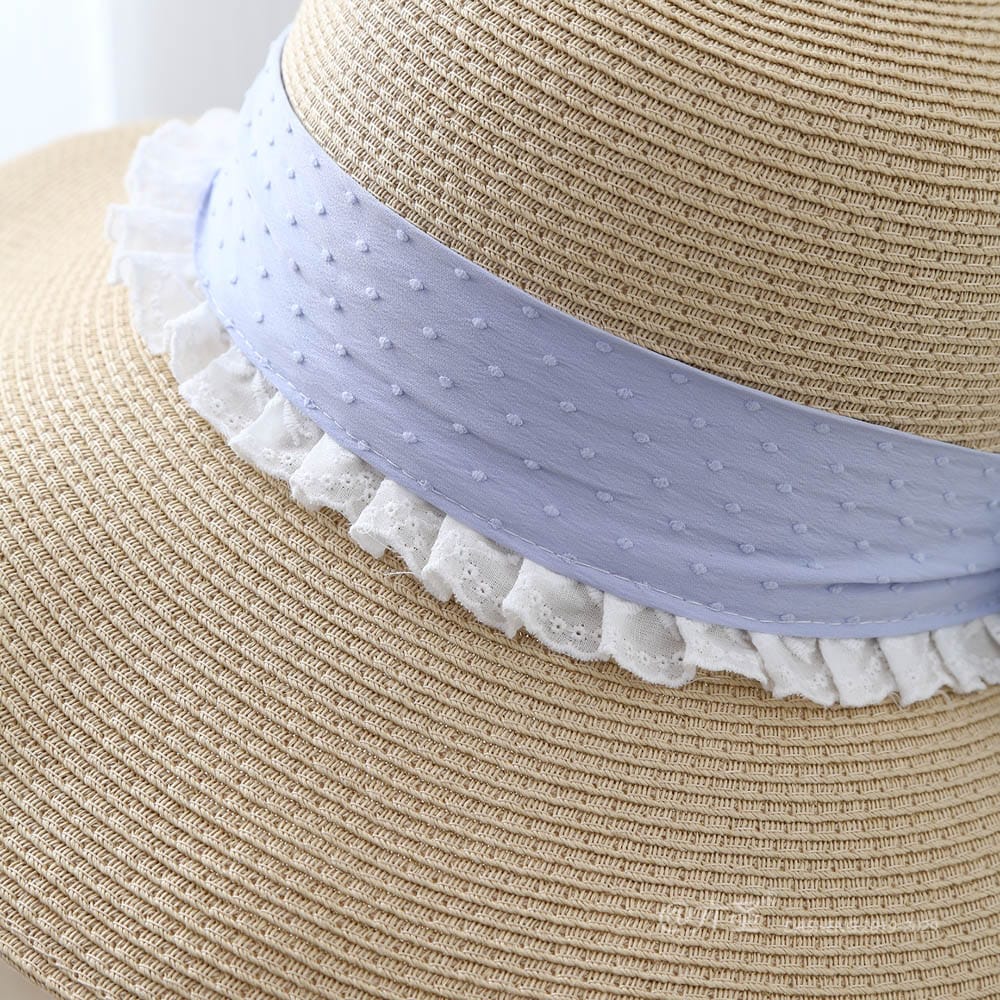 A16-80559 No.Ribbon Lace Trim - Women Casual Hat | Fashion Outdoor Cap | Daily Wear Sun Protection - Image 11