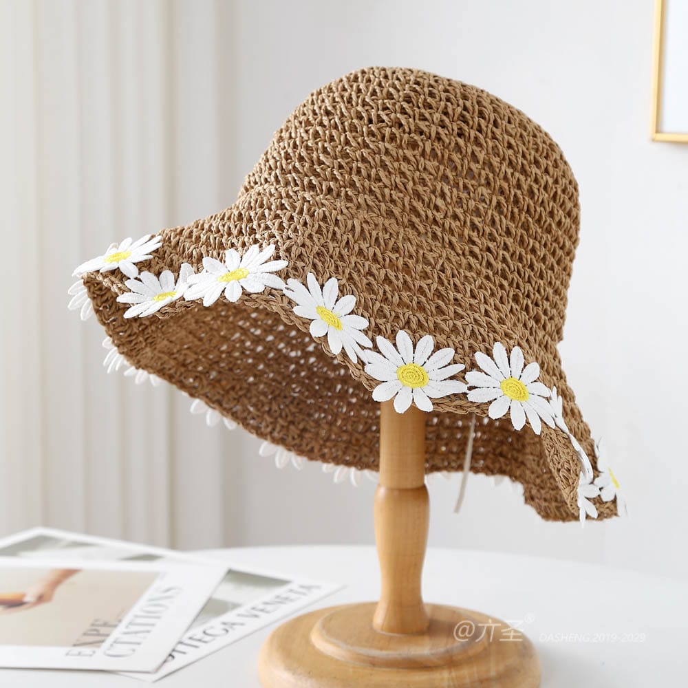 A16-7004 No. Trim Flower 环 - Women Casual Hat | Fashion Outdoor Cap | Daily Wear Sun Protection - Image 2