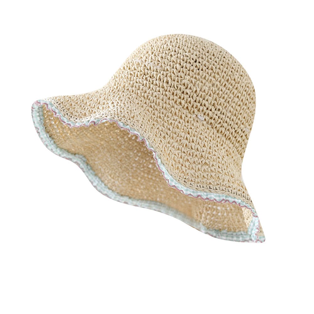 A16-7004 No.Plaid Lace Trim - Women Casual Hat | Fashion Outdoor Cap | Daily Wear Sun Protection - Image 5