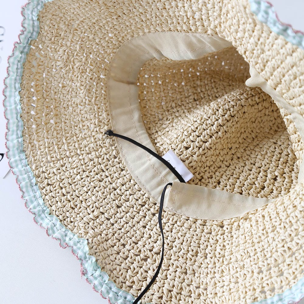 A16-7004 No.Plaid Lace Trim - Women Casual Hat | Fashion Outdoor Cap | Daily Wear Sun Protection - Image 9