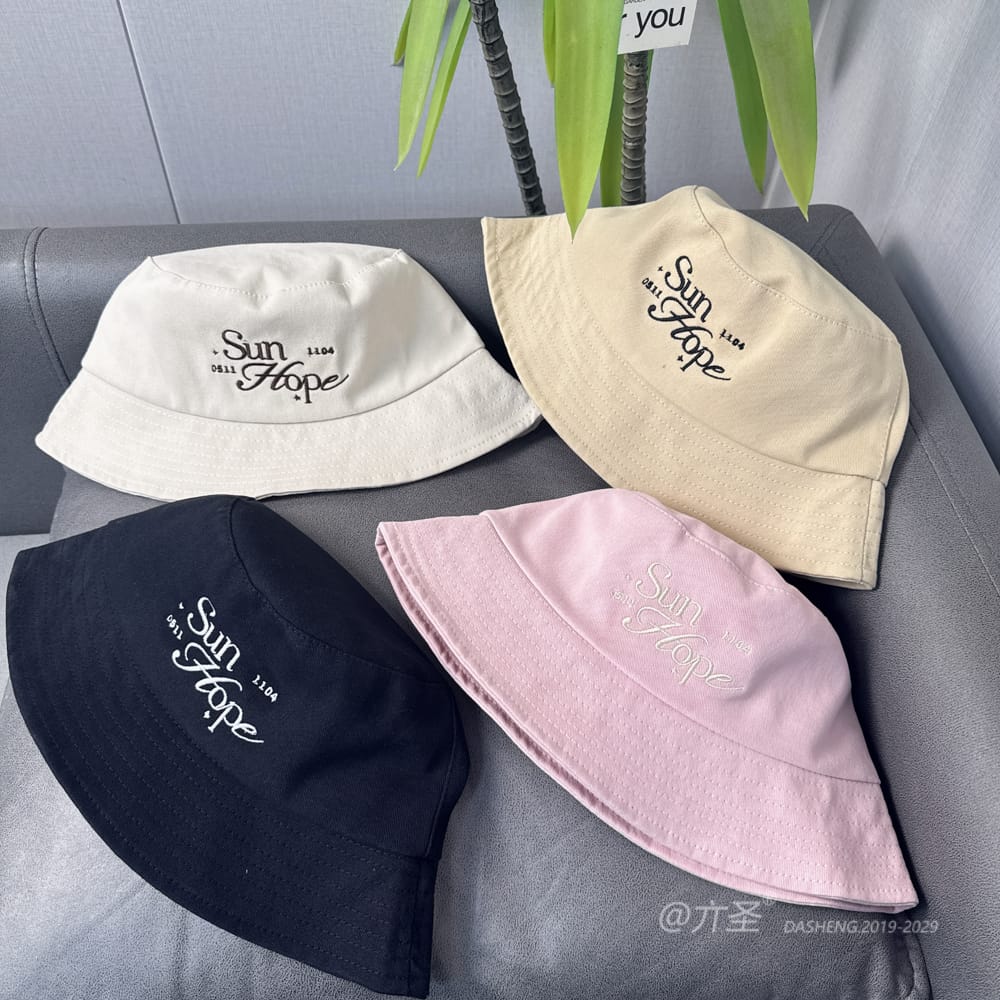 Sun HopeBucket Hat - Women Summer Bucket Hat | Unisex Travel Sun Hat | Cotton Beach Cap