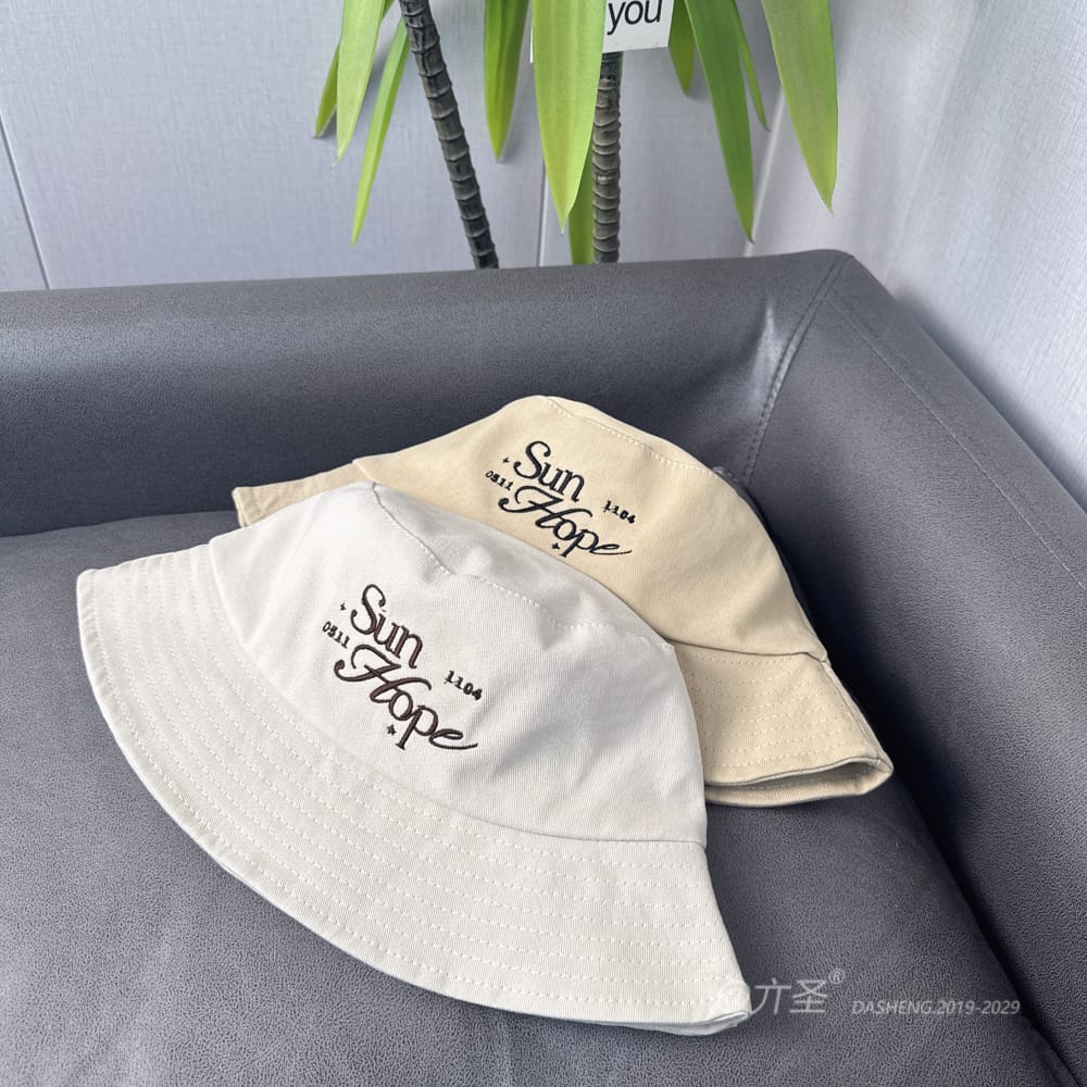 Sun HopeBucket Hat - Women Summer Bucket Hat | Unisex Travel Sun Hat | Cotton Beach Cap - Image 2