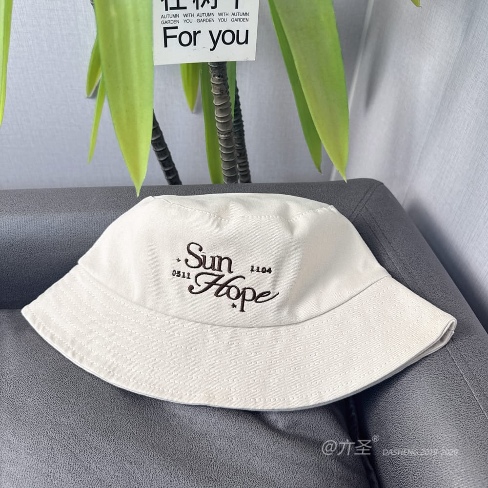 Sun HopeBucket Hat - Women Summer Bucket Hat | Unisex Travel Sun Hat | Cotton Beach Cap - Image 6