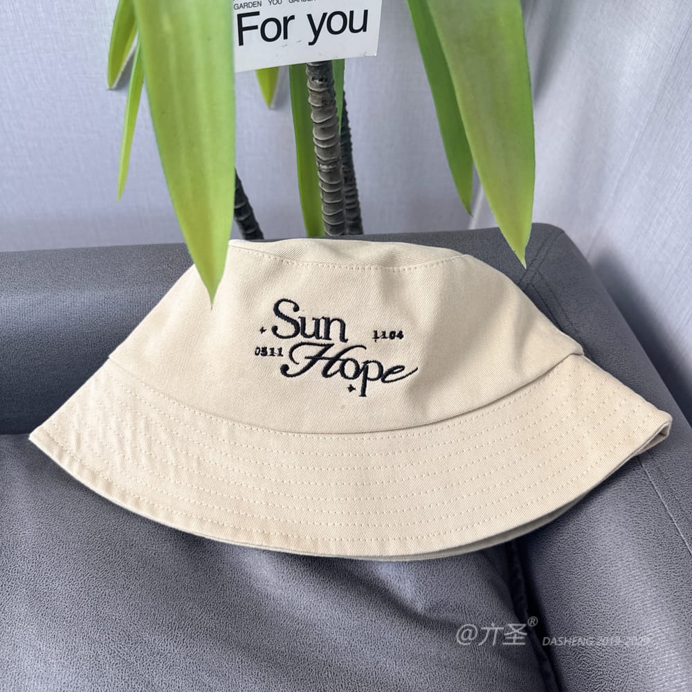 Sun HopeBucket Hat - Women Summer Bucket Hat | Unisex Travel Sun Hat | Cotton Beach Cap - Image 7
