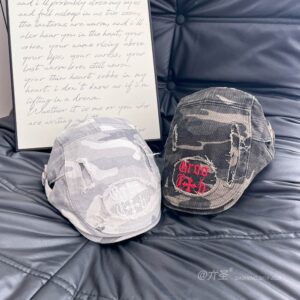前进-迷彩破洞Newsboy Cap- - Newsboy Cap for Women | Vintage Baker Boy Hat | Retro Gatsby Style