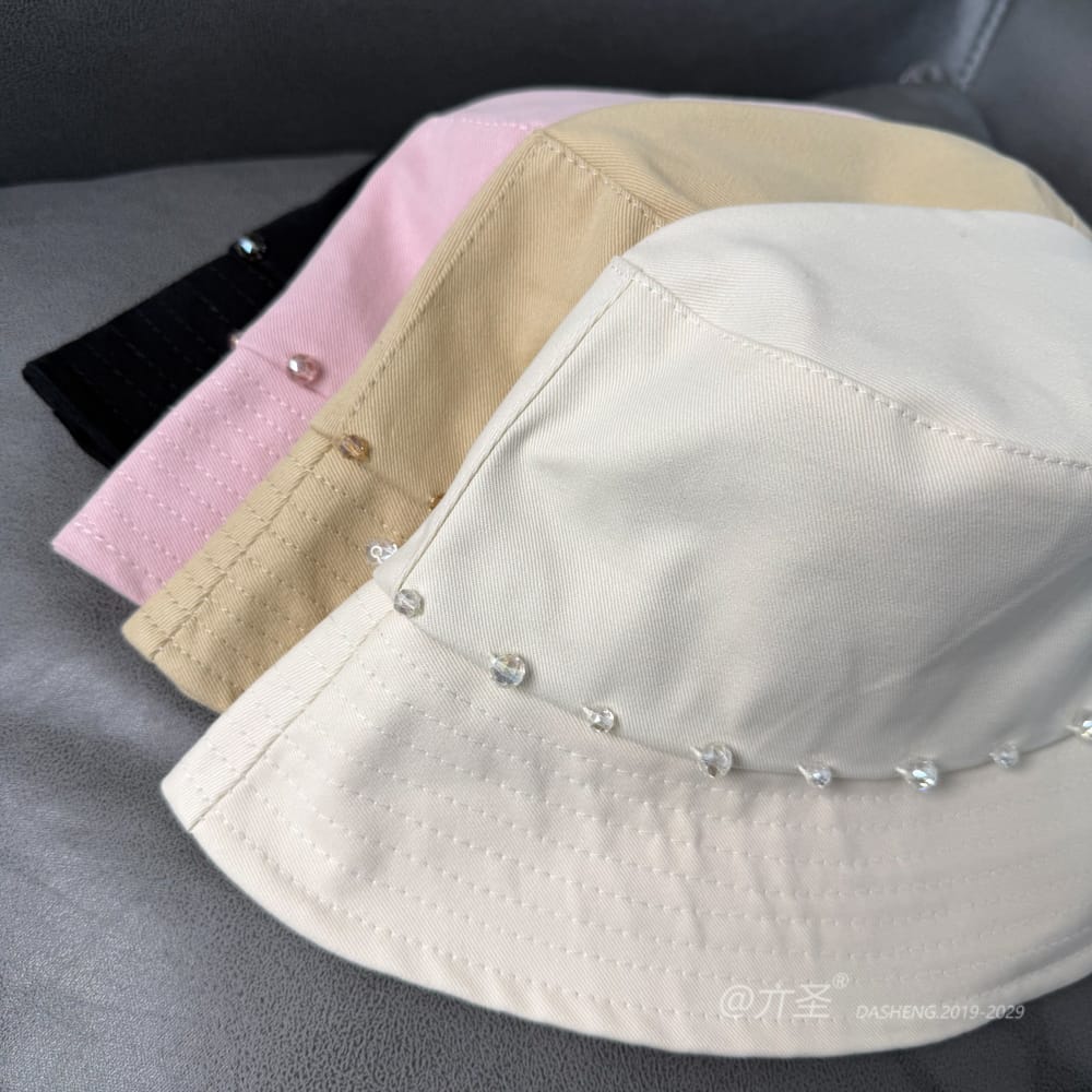 水晶Bucket Hat - Women Summer Bucket Hat | Unisex Travel Sun Hat | Cotton Beach Cap - Image 6