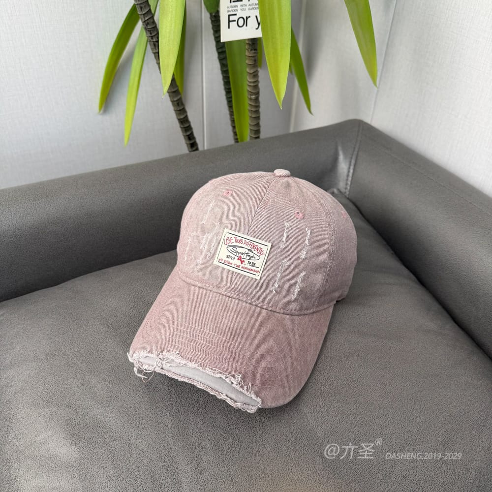 贴布破洞Baseball Cap - Baseball Cap Women | Casual Adjustable Hat | Daily Wear - Image 2