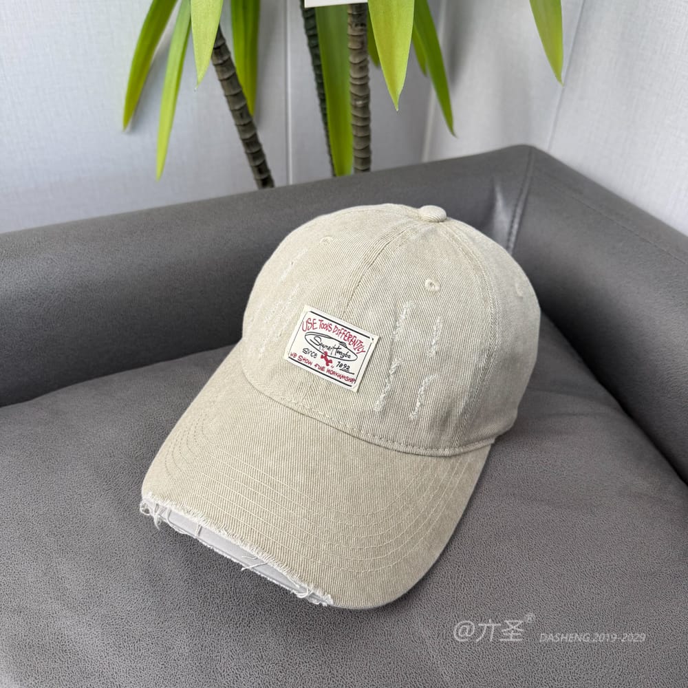 贴布破洞Baseball Cap - Baseball Cap Women | Casual Adjustable Hat | Daily Wear - Image 4