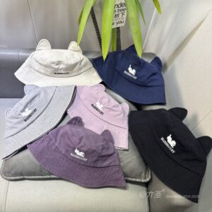 Small 懒猫Bucket Hat - Women Summer Bucket Hat | Unisex Travel Sun Hat | Cotton Beach Cap
